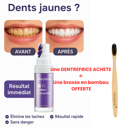 Dentifrice Violet Anti-Jaune – Sourire Blanc Instantané